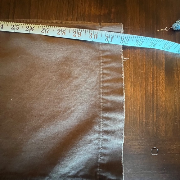 Gap Khakis Distressed Chocolate Brown Loose Boot Fit, Cotton, Size 36x32 - Picture 14 of 15